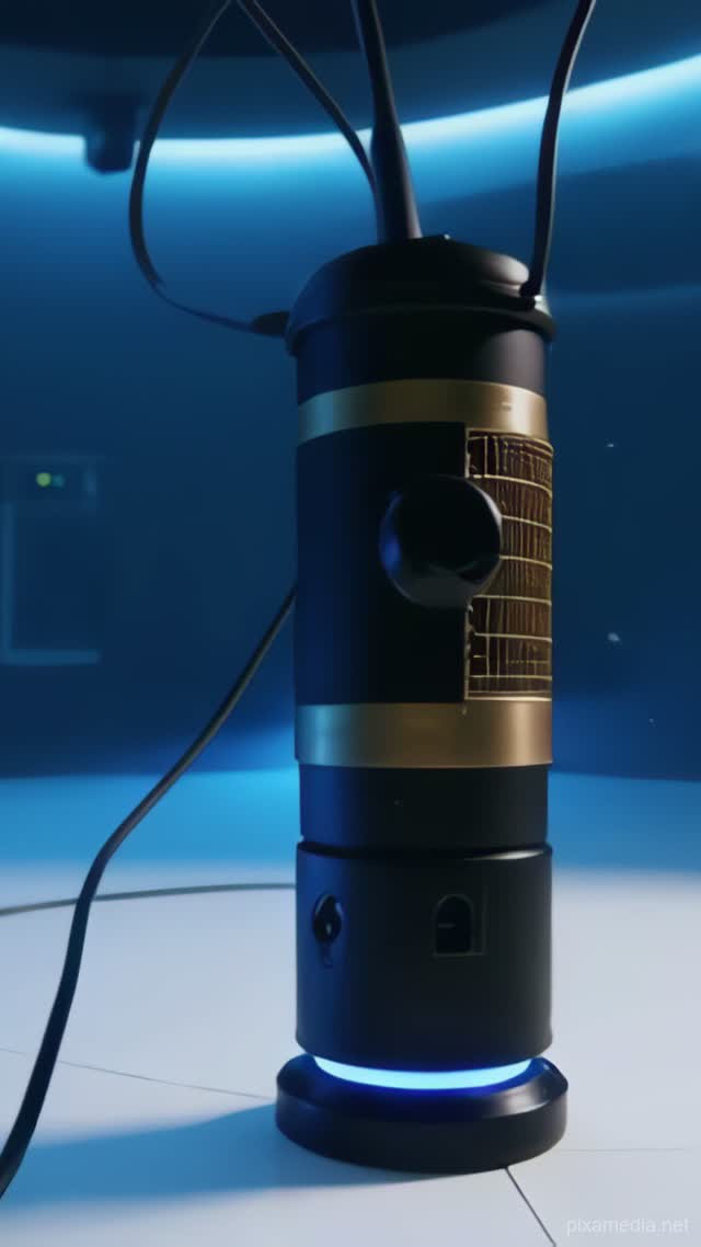 Hydrophone Glow in White Studio - Technology & Gadgets AI stock